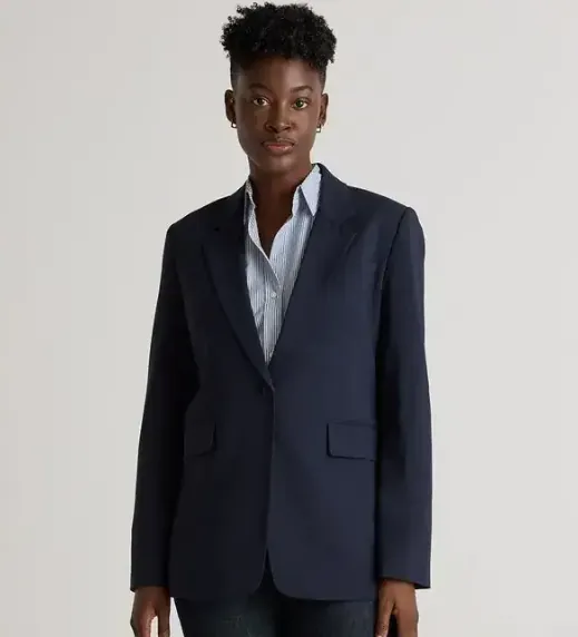 Italian Wool Long Blazer